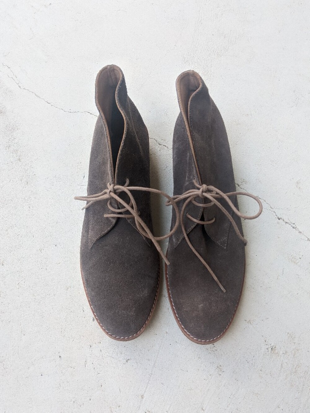 Huma Blanco Grey Suede Ankle Booties